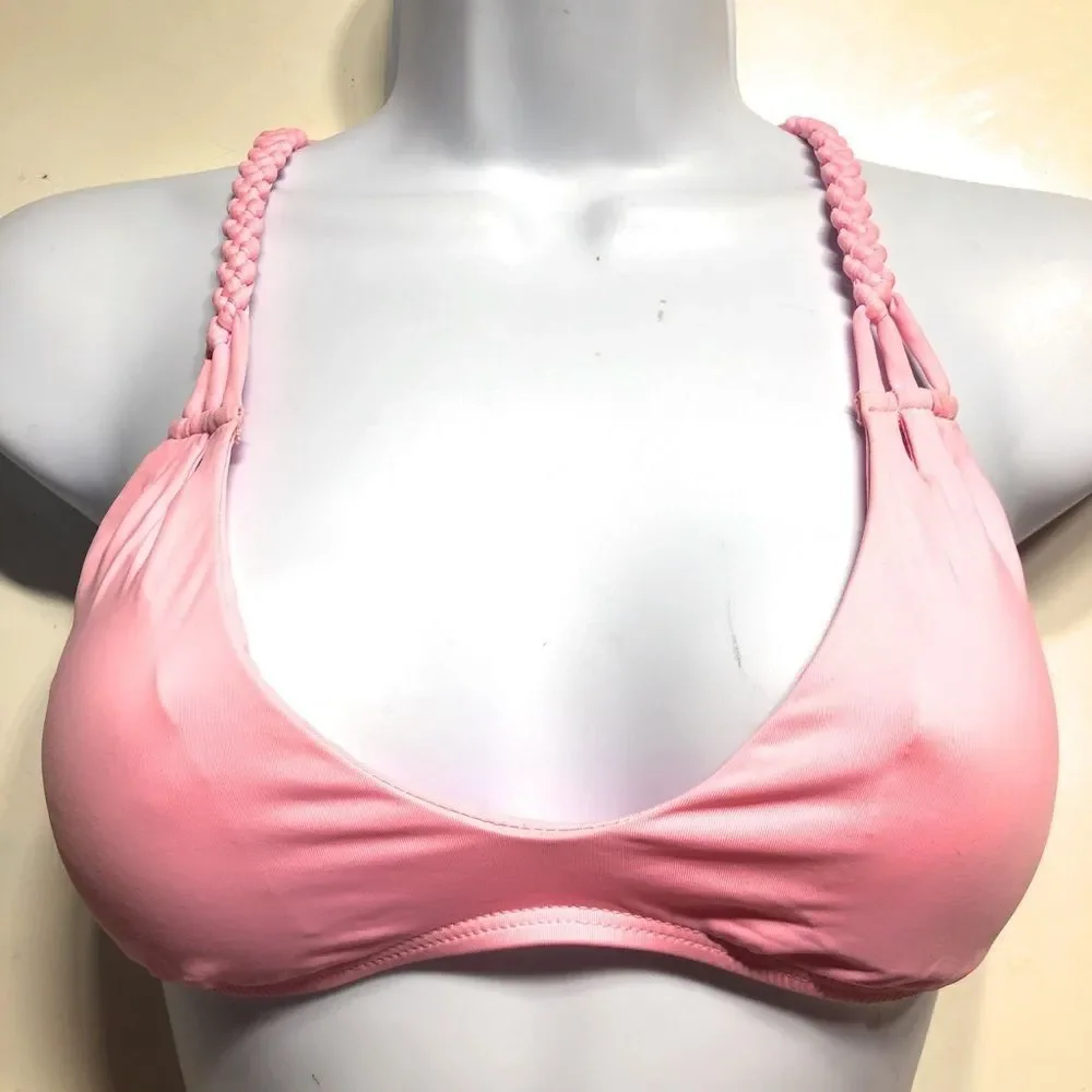 Frankie’s Bikinis Pink Bikini Top‎